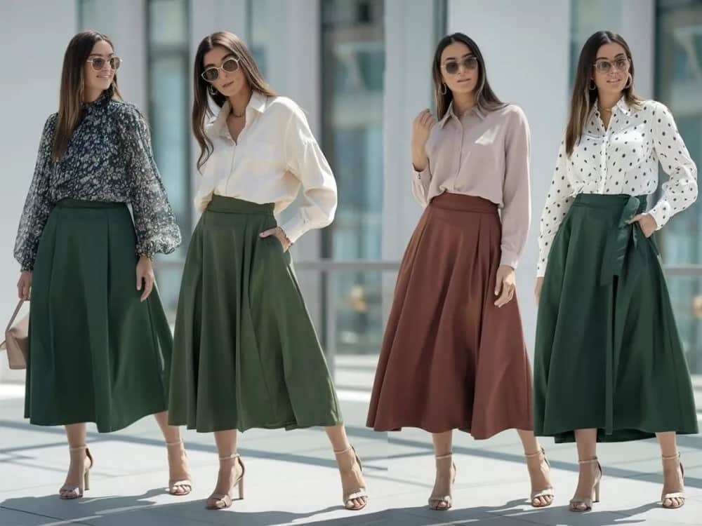Jakie kolory bluzek do zielonej spódnicy sprawią, że zachwycisz?